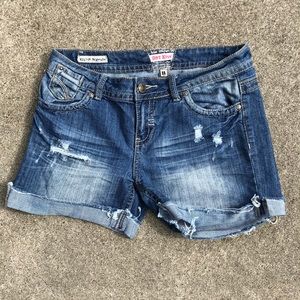 Hot Kiss distressed shorts